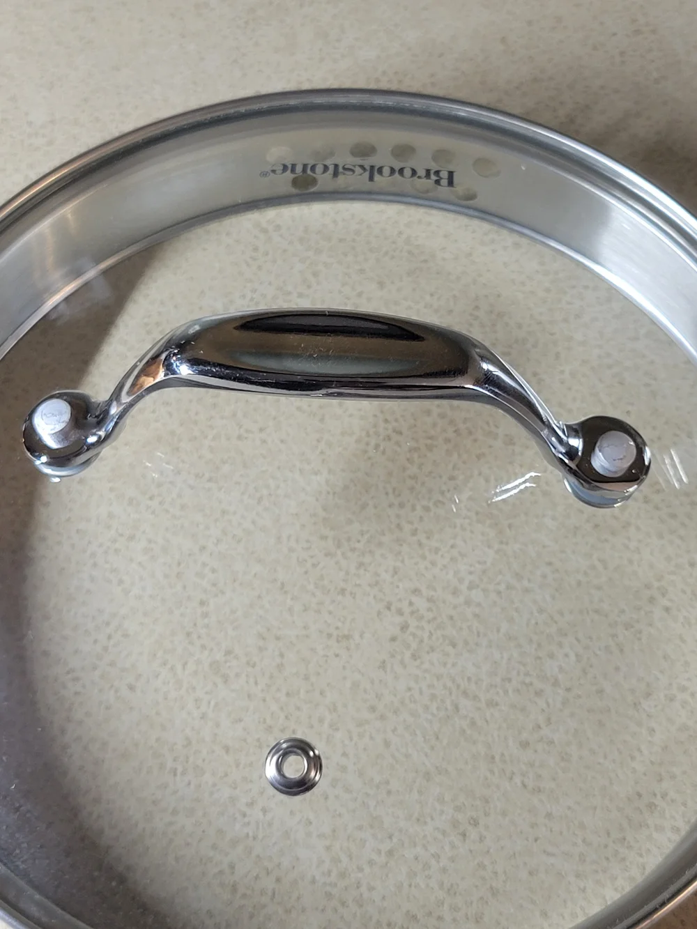 Brookstone Stainless Steel Saucepan with Glass Lid - Silver